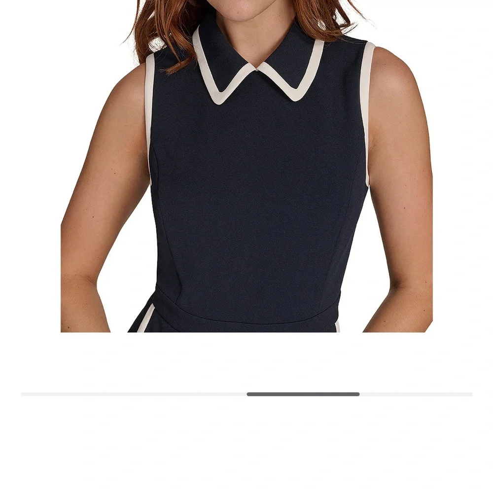 Tommy Hilfiger
Women's Collared Contrast-Trim Sleeveless Straight-Leg Jumpsuit - Picture 4 of 6